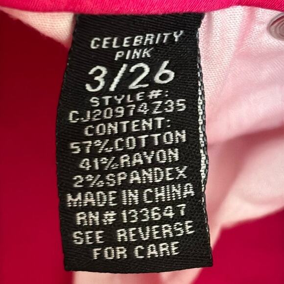 Celebrity Pink Jayden Skinny Pant Junior’s Size 3 Pink New Stretchy Colorful - Picture 7 of 8